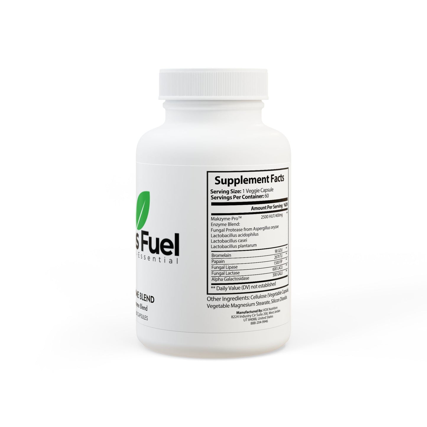 Digestive Enzyme Blend Supplement (60 Capsules)