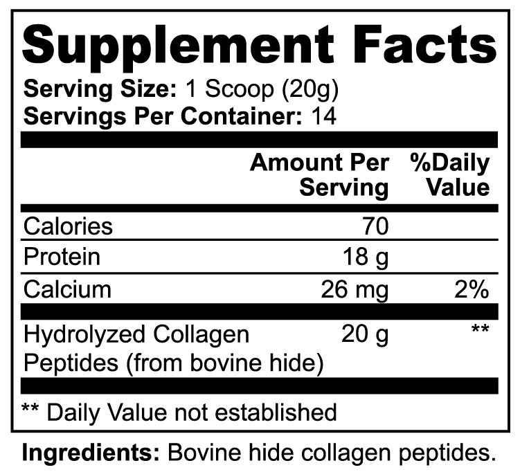 Hydrolyzed Collagen Peptide Powder