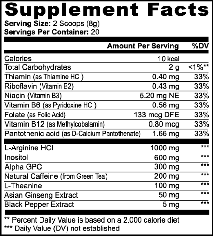 Focus Powder (Sour Candy Flavor)